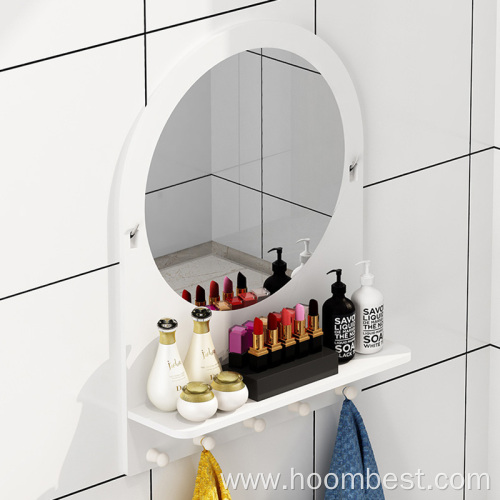 Washroom Organizers Adhesive Shelf Storage with Towel Bar